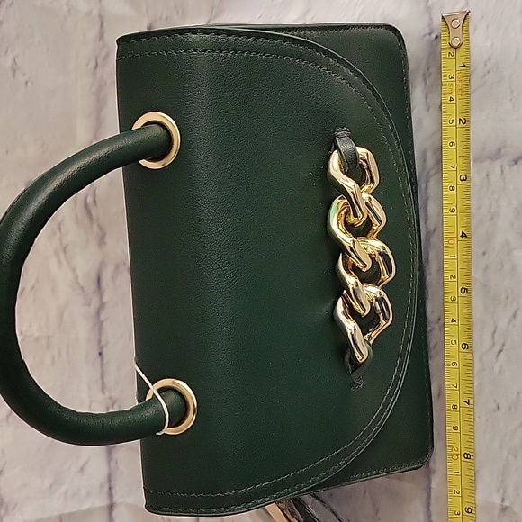 Emerald Satchel with Gold Chain by Blush And Crush - Picture 5 of 6